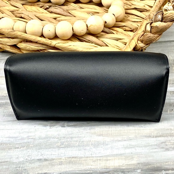 Sunglasses Case Shein Black Leather Hard Glasses Case - Picture 6 of 11